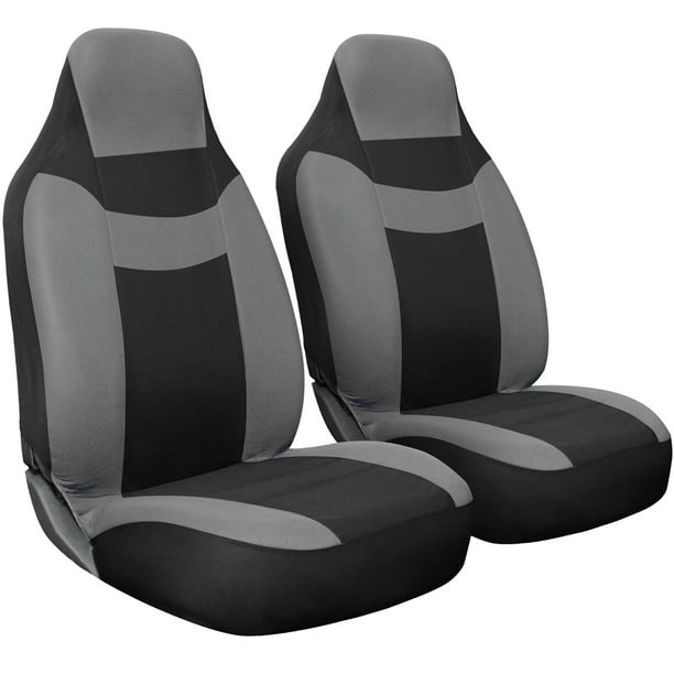 Automotive Innovations Grey Zebra Polyester Front Bucket Universal Fit Seat Cover Pair Automotive Innovations Grey Zebra Polyester Front Bucket Universal Fit Seat Cover Pair